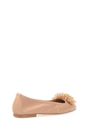 Boncuk Detaylı Kadın Deri Babet | Derimod Boncuk Detaylı Kadın Deri Babet | Derimod