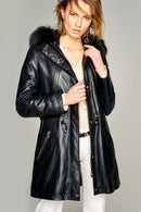 Whitney Kadın Deri Ceket | Derimod Whitney Kadın Deri Ceket | Derimod