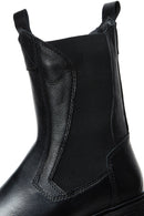 Women's Black Leather Chelsea Boots | Derimod Women's Black Leather Chelsea Boots | Derimod