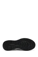 Erkek Siyah Kroko Desenli Bağcıklı Deri Sneaker | Derimod Erkek Siyah Kroko Desenli Bağcıklı Deri Sneaker | Derimod