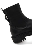 Woman Black Leather Chelsea Boots | Derimod Woman Black Leather Chelsea Boots | Derimod