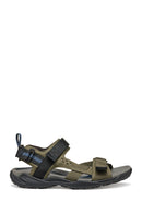 Geox Men's Green U Terreno + Grip B Te + Nbk Sy Double Strap Fabric Sandals | Derimod Geox Men's Green U Terreno + Grip B Te + Nbk Sy Double Strap Fabric Sandals | Derimod