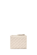 Women's Cream Knit Wallet | Derimod Women's Cream Knit Wallet | Derimod