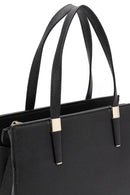 Kadın Siyah Uzun Askılı Klasik Kol Çantası | Derimod Kadın Siyah Uzun Askılı Klasik Kol Çantası | Derimod