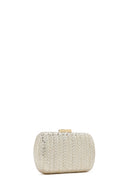 Kadın Altın Taşlı Abiye Mini Kutu Çanta | Derimod Kadın Altın Taşlı Abiye Mini Kutu Çanta | Derimod