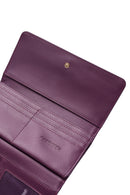 Women's Purple Strap Detailed Wallet | Derimod Women's Purple Strap Detailed Wallet | Derimod