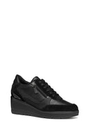 Geox Kadın Siyah D Ilde Bağcıklı Dolgu Topuklu Sneaker | Derimod Geox Kadın Siyah D Ilde Bağcıklı Dolgu Topuklu Sneaker | Derimod
