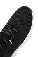 Derimod Zero Men's Black Lace-Up Thick Soled Fabric Sneaker | Derimod Derimod Zero Men's Black Lace-Up Thick Soled Fabric Sneaker | Derimod