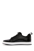 Men's Black Lace-up Leather Sneaker | Derimod Men's Black Lace-up Leather Sneaker | Derimod