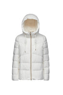 Geox Kadın Beyaz W Dalyla Kapüşonlu Mont | Derimod Geox Kadın Beyaz W Dalyla Kapüşonlu Mont | Derimod