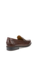 Geox Men's Brown New Damon Leather Loafer | Derimod Geox Men's Brown New Damon Leather Loafer | Derimod