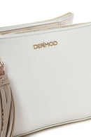 Women's Cream Long Strap Accessory Detailed Crossbody Bag | Derimod Women's Cream Long Strap Accessory Detailed Crossbody Bag | Derimod