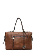Women's Camel Long Strap Casual Shoulder Bag | Derimod Women's Camel Long Strap Casual Shoulder Bag | Derimod