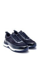 Erkek Deri Süet Detaylı Sneaker | Derimod Erkek Deri Süet Detaylı Sneaker | Derimod