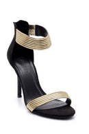 Kadın Gold Detaylı Topuklu Ayakkabı | Derimod Kadın Gold Detaylı Topuklu Ayakkabı | Derimod