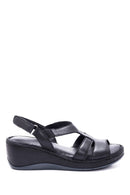 Women's Leather Comfort Wedge Heel Sandals | Derimod Women's Leather Comfort Wedge Heel Sandals | Derimod
