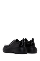 Women's Black Patent Leather Thick Soled Shoes | Derimod Women's Black Patent Leather Thick Soled Shoes | Derimod