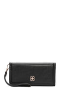 Women's Black Wallet with Strap Detail | Derimod Women's Black Wallet with Strap Detail | Derimod
