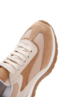 Kadın Bej Süet Detaylı Sneaker | Derimod Kadın Bej Süet Detaylı Sneaker | Derimod
