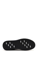 Erkek Siyah Bağcıklı Deri Sneaker | Derimod Erkek Siyah Bağcıklı Deri Sneaker | Derimod