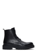 Men's Black Leather Boots | Derimod Men's Black Leather Boots | Derimod