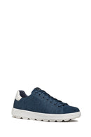 Geox Men's Navy Blue U46GPC Spherica Lace-Up Sneaker | Derimod Geox Men's Navy Blue U46GPC Spherica Lace-Up Sneaker | Derimod