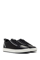 Men's Black Lace-up Leather Sneaker | Derimod Men's Black Lace-up Leather Sneaker | Derimod
