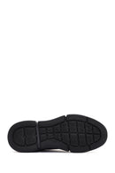 Men's Black Lace-up Thick-Sole Leather Sneaker | Derimod Men's Black Lace-up Thick-Sole Leather Sneaker | Derimod