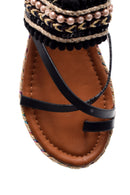 Women's Embroidered Sandals | Derimod Women's Embroidered Sandals | Derimod
