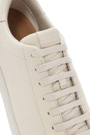 Geox Women's Beige Spherica Ecub-1 Lace-Up Leather Sneaker | Derimod Geox Women's Beige Spherica Ecub-1 Lace-Up Leather Sneaker | Derimod