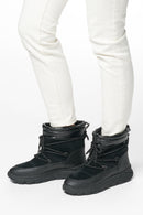 Geox Women's Black Spherica 4x4 Abx Waterproof Leather Outdoor Boots | Derimod Geox Women's Black Spherica 4x4 Abx Waterproof Leather Outdoor Boots | Derimod