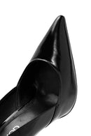Kadın Siyah Yüksek İnce Topuklu Deri Stiletto | Derimod Kadın Siyah Yüksek İnce Topuklu Deri Stiletto | Derimod