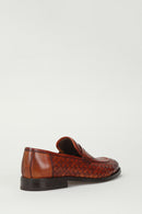 Örgülü Erkek Deri Loafer | Derimod Örgülü Erkek Deri Loafer | Derimod