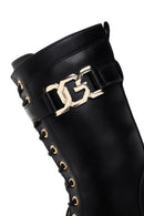 Women's Black Thick Soled Zippered Boots | Derimod Women's Black Thick Soled Zippered Boots | Derimod