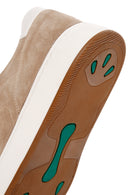 Men's Beige Lace-up Suede Leather Sneaker | Derimod Men's Beige Lace-up Suede Leather Sneaker | Derimod