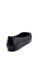 Women's Leather Buckle Detailed Ballerinas | Derimod Women's Leather Buckle Detailed Ballerinas | Derimod