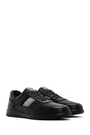 Men's Black Lace-up Leather Sneaker | Derimod Men's Black Lace-up Leather Sneaker | Derimod