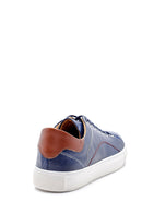 Erkek Dikiş Detaylı Deri Sneaker | Derimod Erkek Dikiş Detaylı Deri Sneaker | Derimod