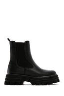Women's Black Thick Soled Chelsea Boots | Derimod Women's Black Thick Soled Chelsea Boots | Derimod