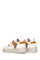 Kadın Bej Deri Süet Detaylı Sneaker | Derimod Kadın Bej Deri Süet Detaylı Sneaker | Derimod