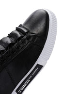 Hammer Jack Men's Black Toscana Leather Sneaker | Derimod Hammer Jack Men's Black Toscana Leather Sneaker | Derimod