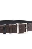 Men's Black Double Sided Leather Belt | Derimod Men's Black Double Sided Leather Belt | Derimod