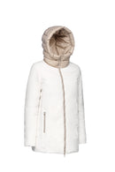 Geox Women's White Spherica Hooded Coat | Derimod Geox Women's White Spherica Hooded Coat | Derimod