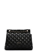 Women's Black Long Strap Quilted Shoulder Bag | Derimod Women's Black Long Strap Quilted Shoulder Bag | Derimod