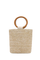 Women's Cream Straw Handbag | Derimod Women's Cream Straw Handbag | Derimod