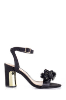 Women's Leather Accessory Detailed Heeled Shoes | Derimod Women's Leather Accessory Detailed Heeled Shoes | Derimod