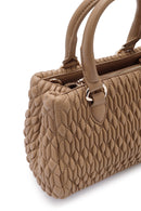 Kadın Camel Uzun Askılı Kapitone Kol Çantası | Derimod Kadın Camel Uzun Askılı Kapitone Kol Çantası | Derimod