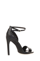 Bilekten Bağlamalı Kadın Deri Topuklu Ayakkabı | Derimod Bilekten Bağlamalı Kadın Deri Topuklu Ayakkabı | Derimod