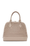 Women's Mink Long Strap Knitted Shoulder Bag | Derimod Women's Mink Long Strap Knitted Shoulder Bag | Derimod