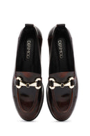 Kadın Bordo Toka Detaylı Deri Maskülen Loafer | Derimod Kadın Bordo Toka Detaylı Deri Maskülen Loafer | Derimod